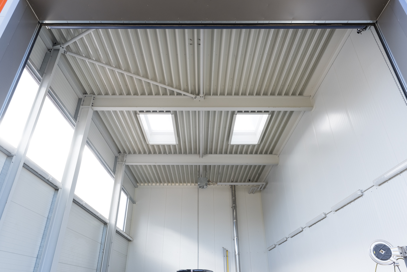 Stahltragwerk der Werkstatthalle der HKL Niederlassung von Schreiber Stahlbau