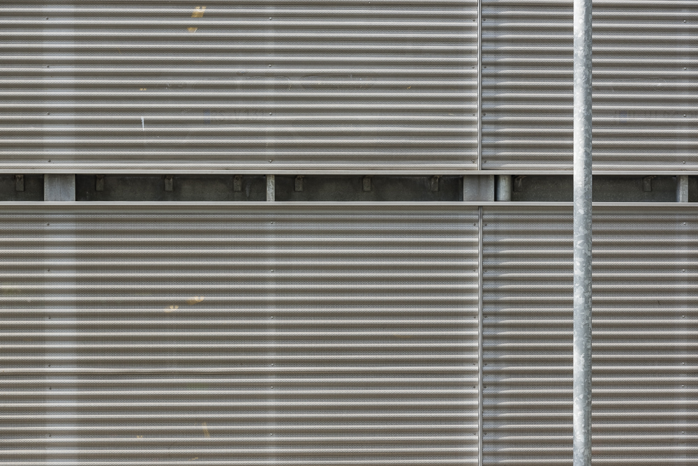 Parkhaus Fassade des Parkhausneubaus Uniklinik Düsseldorf